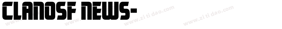 Clanosf News字体转换